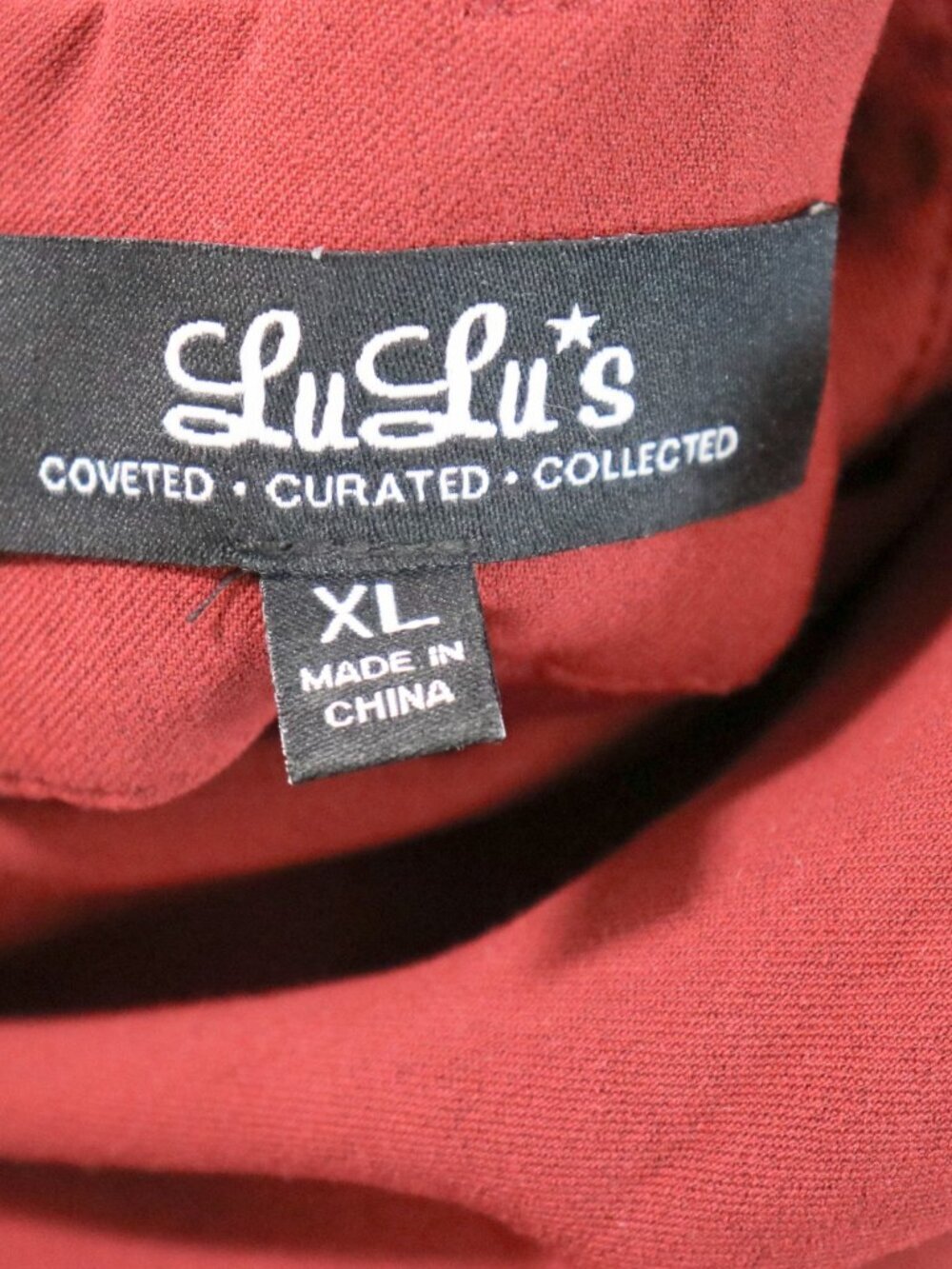 LuLu's Cross Your Heart Wine Red Skater Dress XL Burgundy Fit & Flare Mini - Picture 3 of 14